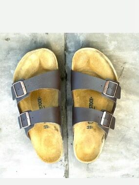 Birkenstock Arizona UNISEX Germany Made Dark Brown Sandals Size 46|300M13